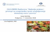 FAO-EBRD Radionica “Najbolje prakse i ppt - Workshop 7 November... · FAO-EBRD Radionica “Najbolje prakse i pristupi za unaprijeđen lanac snabdjevanja domaćeg voća i povrća”