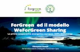 ForGreen ed il modello WeForGreen Sharing - italiasolare.eu · marketing e servizi Livello 2 Abbattimento impronta ambientale Livello 3 Certificazioni ... abitazioni dei soci in tutta