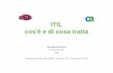 ITIL cos'è e di cosa tratta - Home | AIEA - Associazione ... · ITIL cos'è e di cosa tratta Stefania Renna Project Manager CA Sessione di Studio AIEA, Verona, 25 novembre 2005
