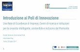Introduzione ai Poli di Innovazione - poloclever.it · Agenda strategica: Efficienza e uso razionale dell’energia ... Processi di trasformazione, Lavorazione e assemblaggio di materiali