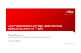 Dalla Virtualizzazione al Private Cloud: efficienza ... · Mario Guarnone Head of Datacenter Programs, Fujitsu Technology Solutions 18 giugno 2013. 1 Technology - the old way Experts
