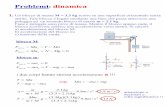 Presentazione di PowerPoint - Istituto Nazionale di Fisica …sleoni/TEACHING/FISICA-BIO/pdf/esercizi... · 2005-04-04 · Problemi: dinamica 1. Un blocco di massa M = 3.3 kg scorre