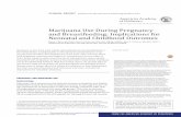 Marijuana Use During Pregnancy and Breastfeeding ...pediatrics.aappublications.org/content/pediatrics/early/2018/08/23/... · age reported use of marijuana* in the past month, compared