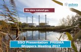 SSO Presentation PRISMA Shippers Meeting 2017 · SSO Presentation PRISMA Shippers Meeting 2017 ... STOGIT Storengy E.ON Gas Storage astora without Jemgum RWE Gas Storage source: Gas