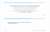 Fondamenti di Automatica - .pag. 1 Fondamenti di Automatica â€“ Sistemi Fondamenti di Automatica