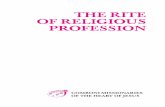THE RITE OF RELIGIOUS PROFESSION - Overblogdata.over-blog-kiwi.com/.../ob_9cf5e3_rito-professione-inglese.pdf · Printed by Grafiche Aurora – Verona. Letter of presentation from