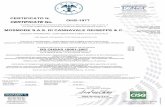 CERTIFICATO N. OHS-1977 CERTIFICATE No. MOSMODE … · E AL REGOLAMENTO TECNICO ACCREDIA RT-12 L’uso e la validità del presente certificato è soggetto al rispetto del documento
