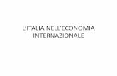 L’ITALIA NELL’ECONOMIA INTERNAZIONALE •Un ultimo elemento di peculiarità riguarda l’intensità della speializzazione o, in altri termini, la polarizzazione degli indici di
