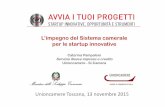 L’impegno del Sistema camerale per le startup innovative · 0 L’impegno del Sistema camerale per le startup innovative Caterina Pampaloni Unioncamere Toscana 13 novembre 2015