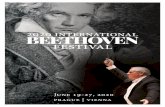 2020 international BEETHOVEN festival - .The 2020 International Beethoven Festival PROGRAM OVERVIEW