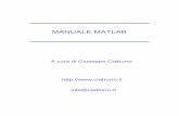 MANUALE MATLAB - Dipartimento di ingegneria elettrica ed ... · Capitolo 1 Introduzione 1.1 Matlab Che cosa `e Matlab? MATLAB `e un linguaggio ad alto rendimento per la computazione
