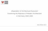 â€‍Reparation of Architectural Eyesoresâ€œ Examining the ... â€‍Reparation of Architectural Eyesoresâ€œ
