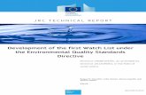 Development of the first Watch List under the ...publications.jrc.ec.europa.eu/repository/bitstream/JRC95018/lbna... · Development of the first Watch List under the Environmental