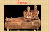 GLI ETRUSCH I · L’ETRURIA L’archeologia ha dimostrato che gli Etruschi controllarono direttamente ampie zone dell’Italia, ma non arrivarono mai ad esercitare il loro potere