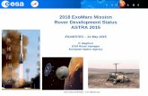 2018 ExoMars Mission Rover Development Status ASTRA 2015robotics.estec.esa.int/ASTRA/Astra2015/Presentations/Plenary... · ESA UNCLASSIFIED – For Official Use 2018 ExoMars Mission