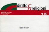  · Diritti confessionali MARIA D'ARIENZO I fondamenti religiosi delta finanza islamica VASCO FRONZONI Cultural offences nel diritto islamico RAFFAELE GRANATA