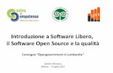 ilSoware+OpenSource+e+laqualità - BlogDem · consente inoltre l'esportazione in formato PDF (MSOffice no) ... Costo Licenza Alfresco Community 3.4: 0 € è liberamente, gratuitamente