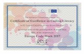 to IC Lurate Caccivio plesso Bruno Munari · to IC Lurate Caccivio plesso Bruno Munari. European Commission The European Commission presents this Certificate of Excellence in Coding
