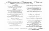 The menu of "Peperoncino" restaurant · PDF fileNEGRONI – Martini Rosso Vermouth, Gin, Campari, Orange. $12 AMERICANO – Campari, Martini Rosso Vermouth, soda. $12 SPRITZ – Prosecco,