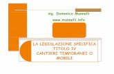ing. Domenico ing. Domenico MannelliMannelli www mannelli ...cd494.mannelli.info/files/il_titolo_iv.pdf · art. 159 2009 4/74 art. 23 art. 160 . CAPO I Articolo 88 campo di applicazione