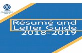 Résumé and Letter Guide - Pomona College Turn your cover letter and résumé into one o Create a quick, professional email that states you have attached your résumé and cover letter