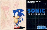 Manuel Sonic The Hedgehog (Megadrive) - oldiesrising.com Megadrive/Sonic the Hedgehog... · giocatore. (j) Cartuccia Sega @ Pulsantiera di controllo 1 Förberedelser för spelstart