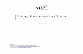 Doing Business in China · popolazione, la lenta ripresa economica dei paesi ad elevato reddito pro-capite (in particolar modo quelli europei), l’inevitabile necessità di abbandonare