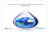 Ammonium Removal by Reverse Osmosis Membranes · 3 Ammonium Removal by Reverse Osmosis Membranes By Athina Chrysovergi in partial fulfilment of the requirements for the degree of
