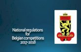 National regulations for Belgian competitions 2017-2018 · Het verschil tussen de vroegere testen en de huidige Figure Skating Level testen ... Er ontstaat een goede concurrentie