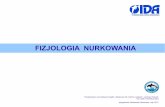 FIZJOLOGIA NURKOWANIA - idawpolsce.pl · Przebywanie człowieka pod wodą oraz w środowisku o podwyższonym ciśnieniu gazów powoduje wiele fizjologicznych zmian w jego organizmie.
