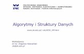 Algorytmy i Struktury Danych - riad.usk.pk.edu. zk/AISD_W1.pdf  Algorytmy i Struktury Danych Wyk‚adowca: