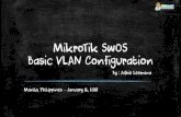 MikroTik SwOS Basic VLAN Configuration · Speaker Profile Adhie Lesmana –MTCNA, MTCWE, MTCTCE, MTCRE, MTCINE PowerNet Liberia, West Africa –Technical & Operation Manager –2015
