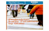 Pedestrian Traffic Fatalities by State - GHSA · Pedestrian Traffic Fatalities by State ... time people spend walking. Travel monitoring data published by the Federal Highway Administration