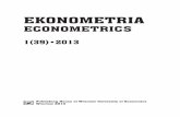 EKONOMETRIA - web.ae.katowice.plweb.ae.katowice.pl/jaced/research/jaced13_ec39.pdf · Ekonometria 1_(39)_Dziechciarz.indb 40 2013-08-23 12:48:43. Forecasting industrial production