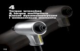 Torque wrenches & torque multipliers Klucze dynamometryczne i ... · PDF file115 4 Torque wrenches & torque multipliers / Klucze dynamometryczne i wzmacniacze momentu • application:
