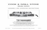 COOK & GRILL STOVE - Harbor Freight Toolsimages.harborfreight.com/manuals/43000-43999/43343.pdf · COOK & GRILL STOVE Model 43343 ASSEMBLY AND OPERATING INSTRUCTIONS Due to continuing