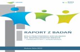 Zielona Góra 2013 - obserwuj.lubuskie.plobserwuj.lubuskie.pl/uploads/documentsearch/id71/Raport z badań... · w ramach działanie 1.2 Wsparcie systemowe instytucji pomocy i integracji