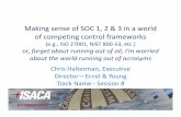 Making sense of SOC 1, 2 3 in a world of competing control ...sfisaca.org/images/FC12Presentations/O4.pdf · Making sense of SOC 1, 2 & 3 in a world of competing control frameworks