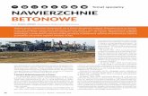 Temat specjalny NAWIERZCHNIE BETONOWE - nbi.com.pl · serwacji drogowych nawierzchni betonowych, ... i obserwacje, w 2014 r. zweryfikowano i zaktualizowano Katalog typowych konstrukcji