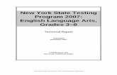 New York State Testing Program 2007: English Language Arts ... · An overview of the New York State Testing Program (NYSTP), Grades 3–8, English Language Arts (ELA ... contains