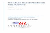 THE MAGB HACCP PROTOCOL FOR MALTING - UK Malt, the ... HACCP Guide Version 4... · 4 THE MAGB HACCP PROTOCOL FOR MALTING PART ONE 1. INTRODUCTION 1.1. Background and purpose. This
