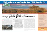 Fot. P. Tałałaj Pod dachem czy pod parasolem?1107,nr-11.pdf · występujące z coraz większą ... ją na owady latające (komary, mu-chy, motyle, ... 73 odnotowanych w Polsce.