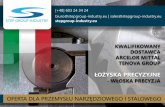 Prezentacja programu PowerPointstepgroup-industry.eu/_ania/stepgroup-industry.eu/so/so wloska... · REFERENCJE –PRZEMYSŁ STALOWY AUSTRIA VOEST ALPINE Linz: Backup Rollers REPUBLIKA