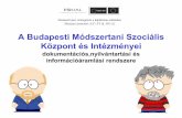 A Budapesti Módszertani Szociális Központ és Intézményei · 2018-03-06 · Központ és Intézményei ... nyilvántartási és információáramlási ... képzési tanácsadás