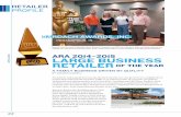ARA 2014–2015 LARGE BUSINESS RETAILER ... - Bardach … Awards ARA Large Retailer... · Bardach Awards General Manager Steve Bardach, President and CEO Diane Bardach-Beck, and Ryan
