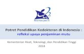 PotretPendidikan Kedokteran di Indonesia · Mahasiswa Program Sarjana Kedokteran Program Profesi Dokter UKMPPD Internsip ... 1 UNIVERSITAS KRISTEN DUTA WACANA B 95,5% 109 2 2 UNIVERSITAS