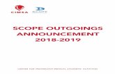 SCOPE OUTGOINGS ANNOUNCEMENT 2018 - cimsa.or.idcimsa.or.id/assets/grocery_crud/texteditor/ckeditor4/kcfinder... · 2 Reza Stevano Germany - bvmd July 3 Nurizkia Aulia Diandra Denmark