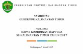 SAMBUTAN GUBERNUR KALIMANTAN TIMUR - Data Centerdatacenter.bappedakaltim.com/data/2017/list01/SAMBUTAN_GUBERNUR.pdf · Daerah dan Pengembangan Energi Baru dan Terbarukan Pemantapan