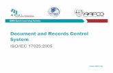 Quality Management System Document and Records Control … · QMS Quick Learning Activity  Document and Records Control System ISO/IEC 17025:2005