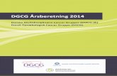 DGCG Årsberetning 2014 - dmcg.dk · 5 Databasen DGCD har været yderst tidskrævende for alle både på sekretariats niveau, i arbejds og styregrupper samt afdelinger. Afdelingerne